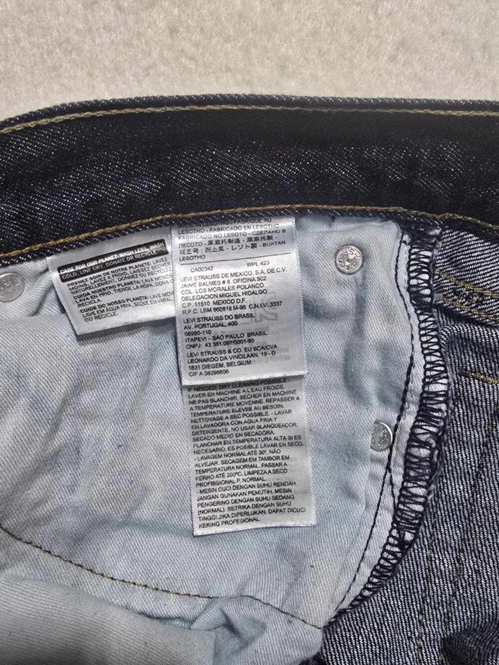 Levi’s 527 Bootcut Dark Wash Jeans Men’s 34x32 - Picture 15 of 16